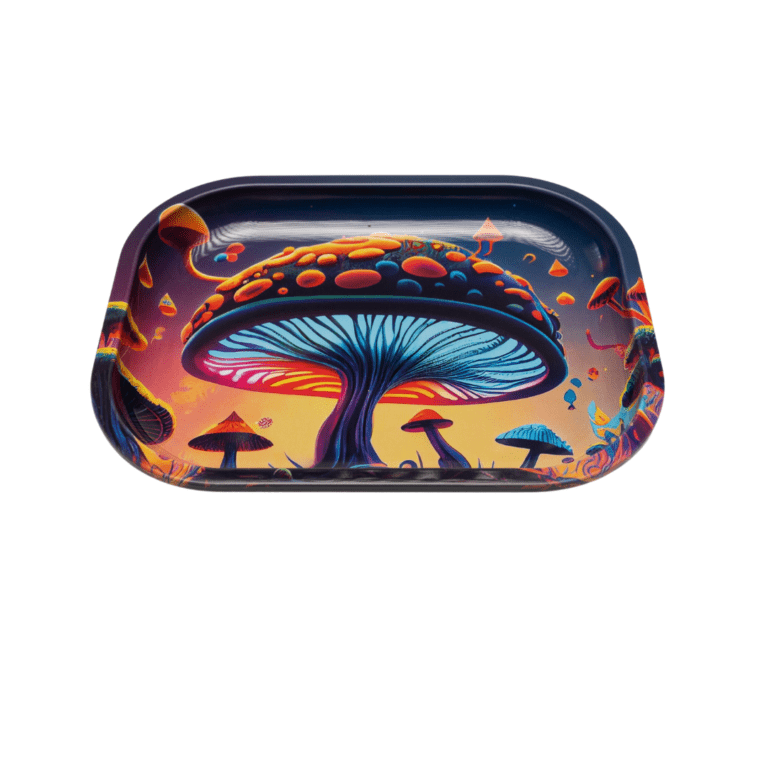 Mini Rolling Tray with Lid - Mushroom Forest