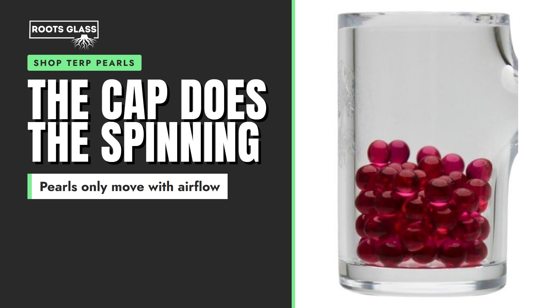 The Cap Does the Spinning. Ruby terp pearls in a quartz banger. Shop terp pearls.