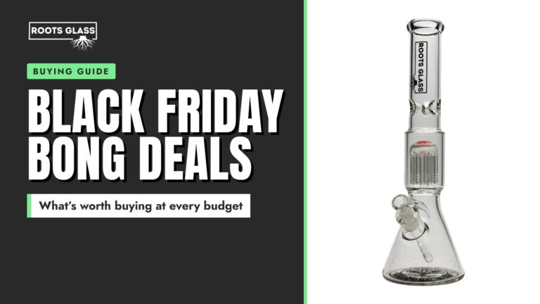 Black Friday bong deals 2026 banner: free rolling tray and grinder with code BLACKFRIDAY26 on $50+ orders