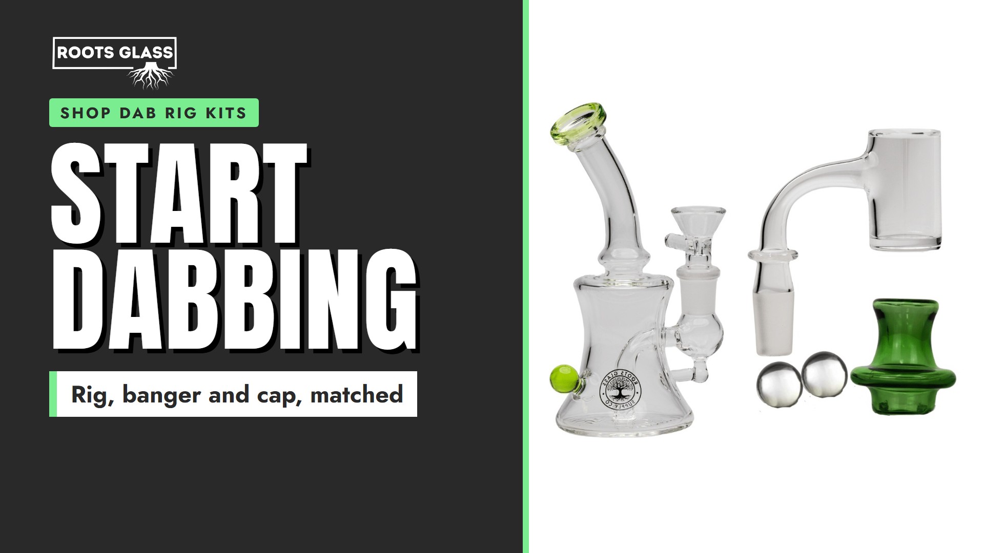 Start dabbing. The Mini Dab Rig Starter Bundle: a mini rig, a flat top quartz banger, a spinner cap and two pearls. Shop dab rig kits.