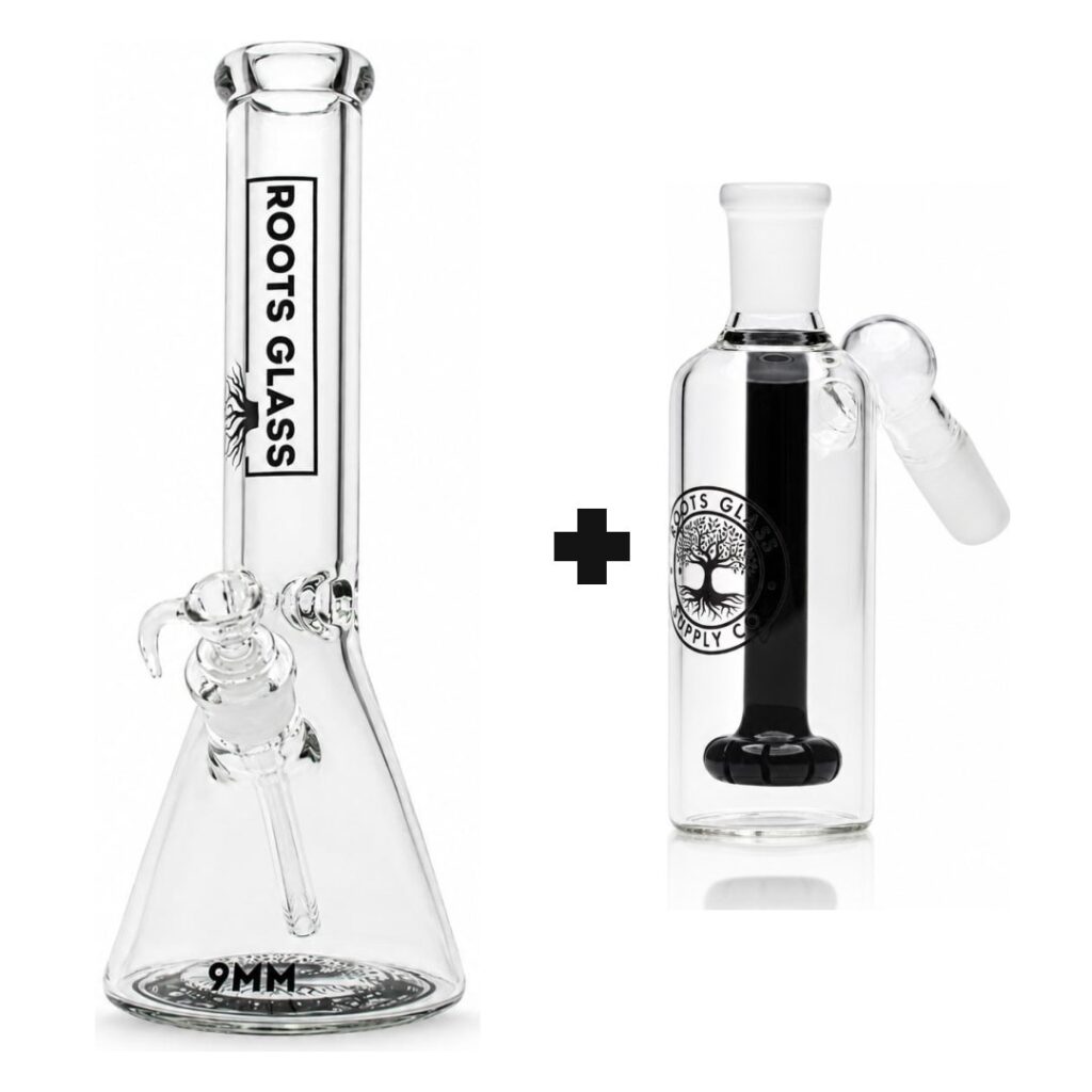 Roots Glass 9mm Beaker Bong Kit